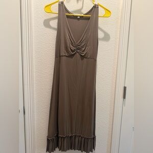 Vertigo Paris Taupe Maxi Dress